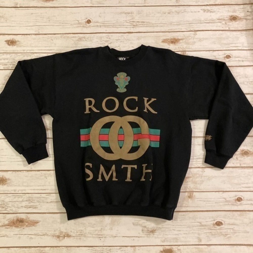 Rock Smith Black Logo Sweatshirt Medium